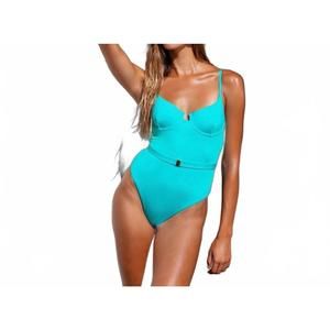 NEW B SWIM jetty underwire one piece in lagoon